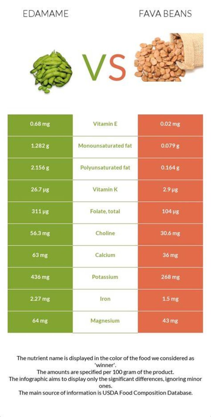 Are fava beans edamame?