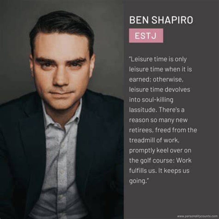 ben shapiro personality type?