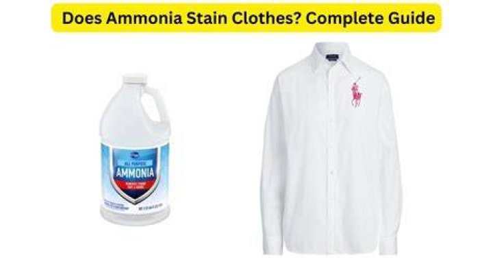 Can ammonia stain clothes?