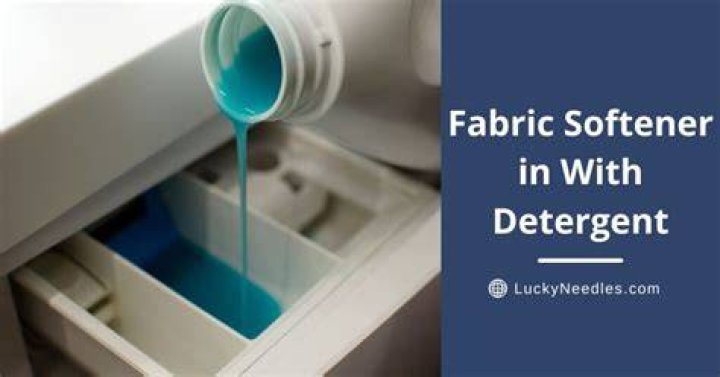 Can I put fabric softener in with detergent?