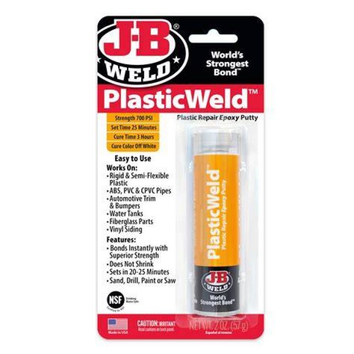 Can JB Weld be used on plastic gas tank?