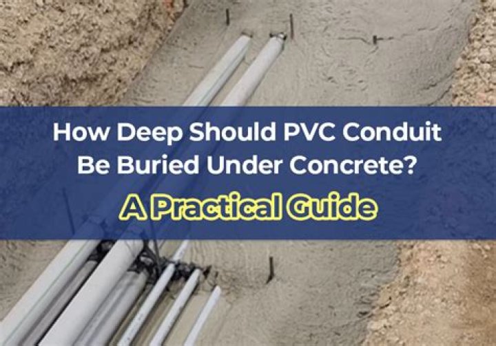 Can PVC conduit be encased in concrete?