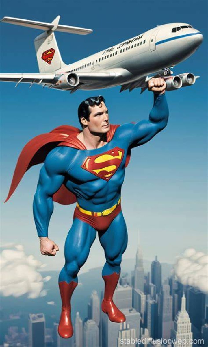 Can Superman lift a plane?