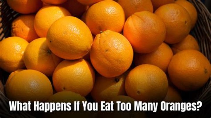Can too many oranges hurt you?