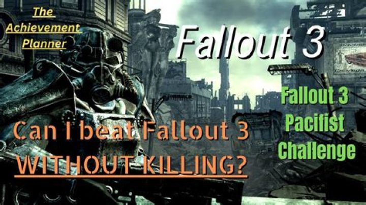 Can you beat Fallout 3 without killing anyone?