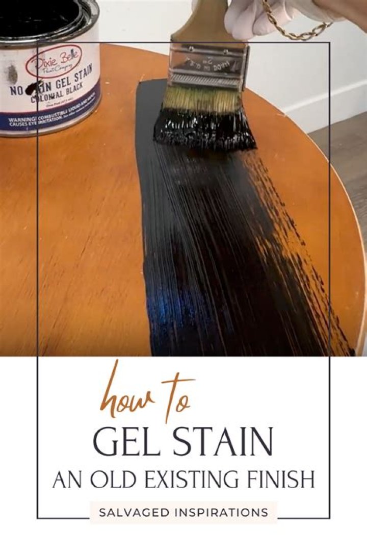 Can you gel stain over latex paint?