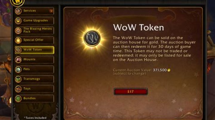 Can you gift a WoW token?