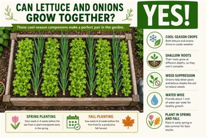 Can you plant lettuce and onions together?