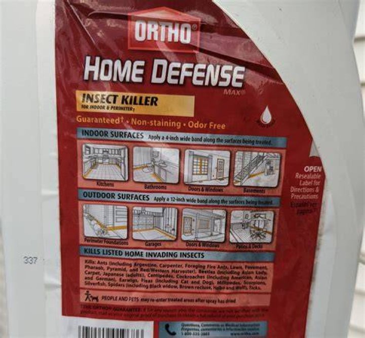 Can you spray Ortho Home Defense in the house?