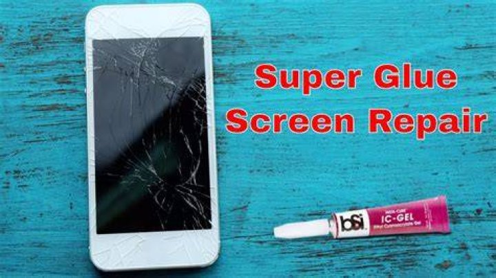 Can you use super glue on a cracked phone screen?