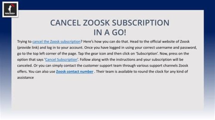 cancel zoosk subscription?