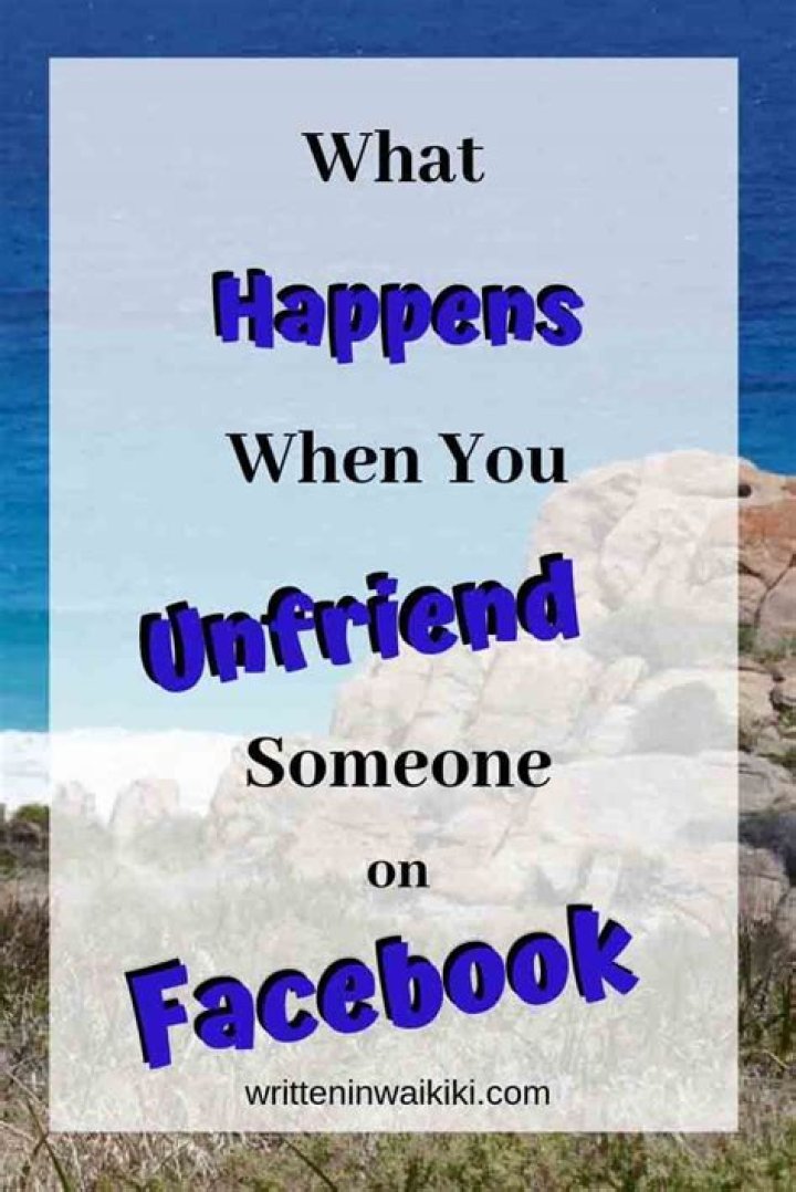 Do Facebook friends know when you unfriend?