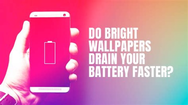 Do HD wallpapers drain battery?
