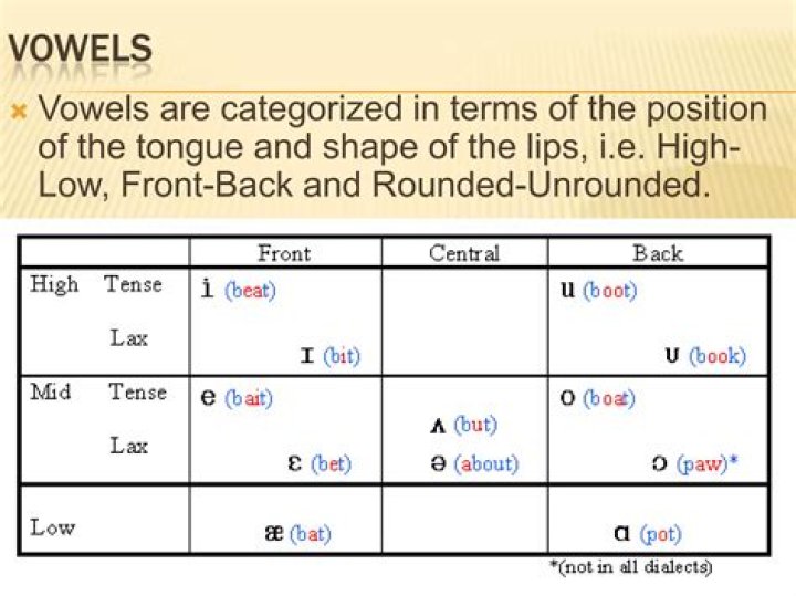 Does English have front rounded vowels?