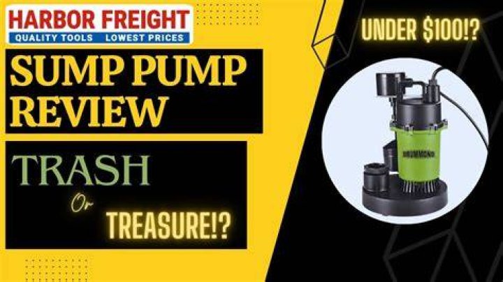 Does Harbor Freight have sump pumps?