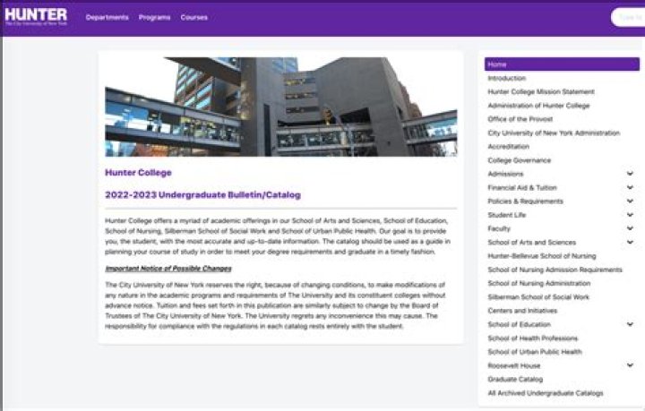 Does Hunter College have pre-med?