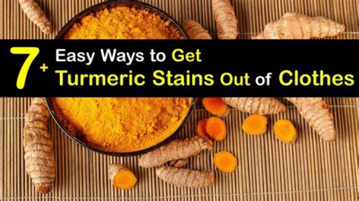 Does turmeric come out of clothes?