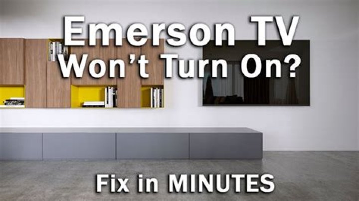 emerson tv shuts off itself?