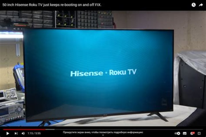 Hisense roku tv turning on and off?