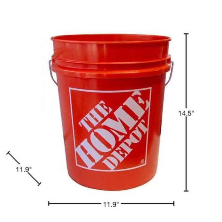 How big is a Home Depot bucket?