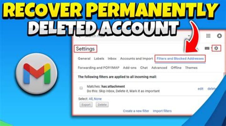How can i recover my permanently deleted gmail account after  days?