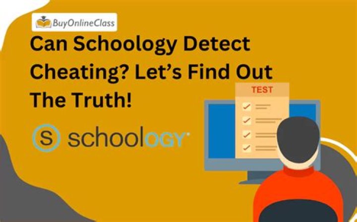 How can schoology detect cheating?