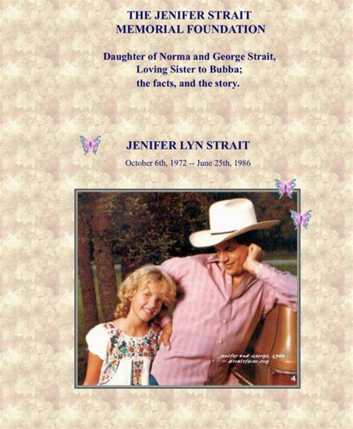 How did George Strait lose his daughter?