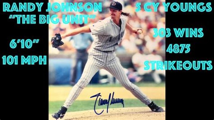 How did Randy Johnson get the nickname Big Unit?