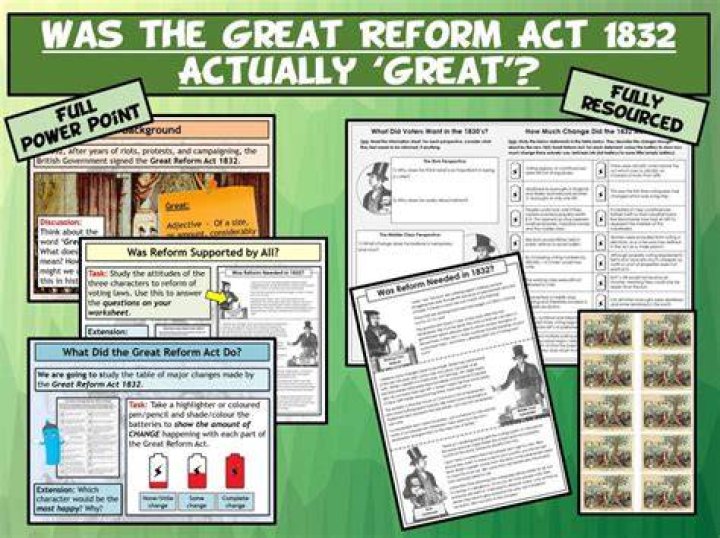 How did the Great Reform Act of 1832 affect the electorate quizlet?