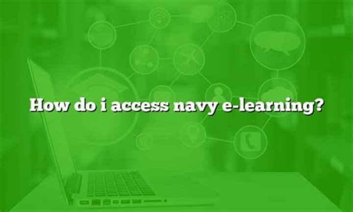 How do I access Navy E-learning?