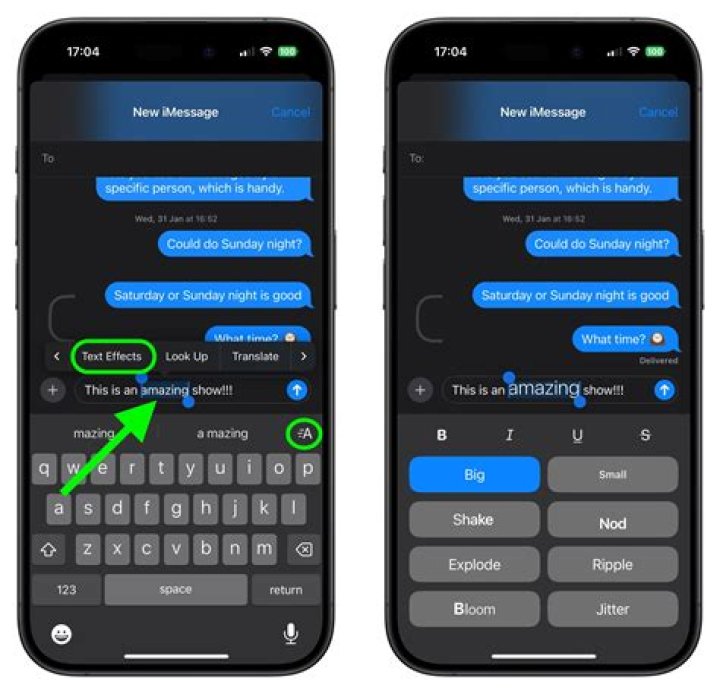 How do I add a signature to my iPhone text messages?