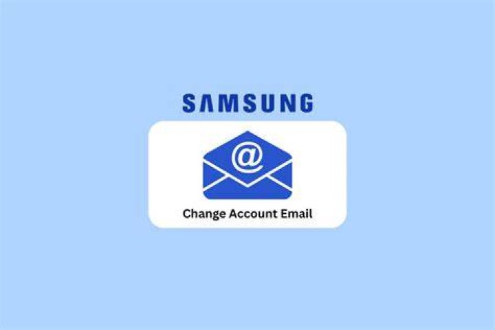 How do I change the email on my Samsung account?