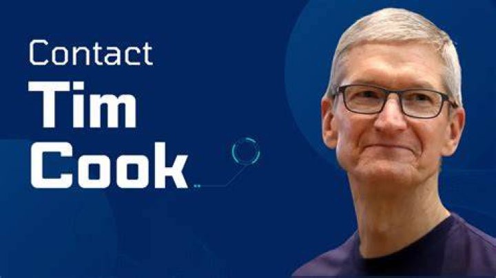 How do I contact Tim Cook for Apple?