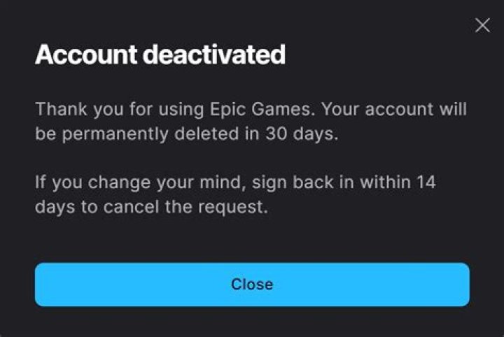 How do I delete an unverified epic game account?