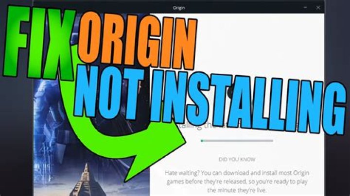 How do I fix origin not downloading?