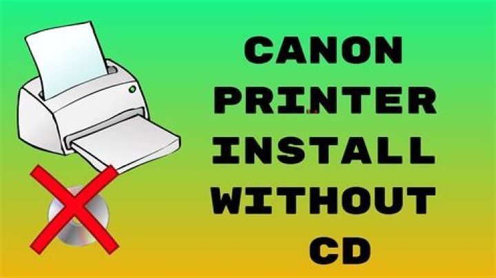 How do I install my Canon printer without the CD?