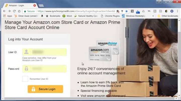 How do I link my Amazon store card to my Amazon account?