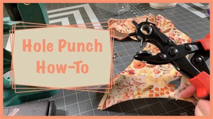 How do I make a hole punch without a hole puncher?