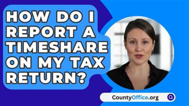 How do I report a timeshare sale on my taxes?