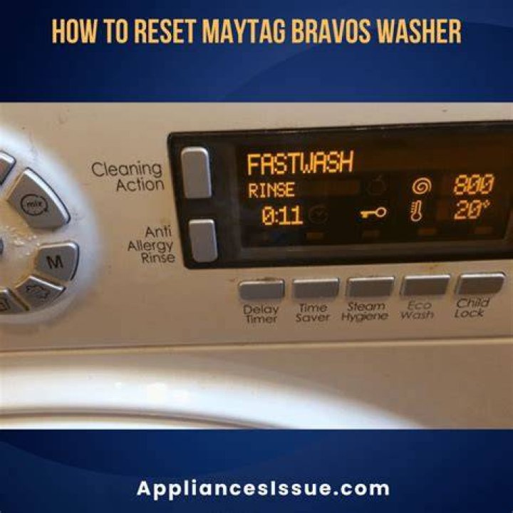 How do I reset my Maytag Bravos MCT?