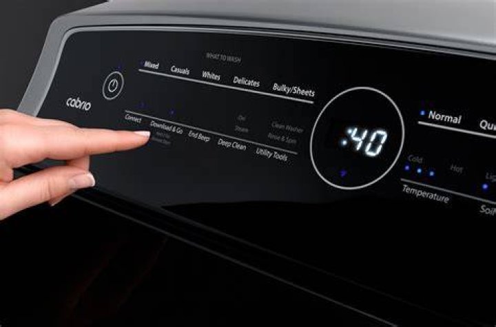 How do I reset my Whirlpool Cabrio touchscreen?