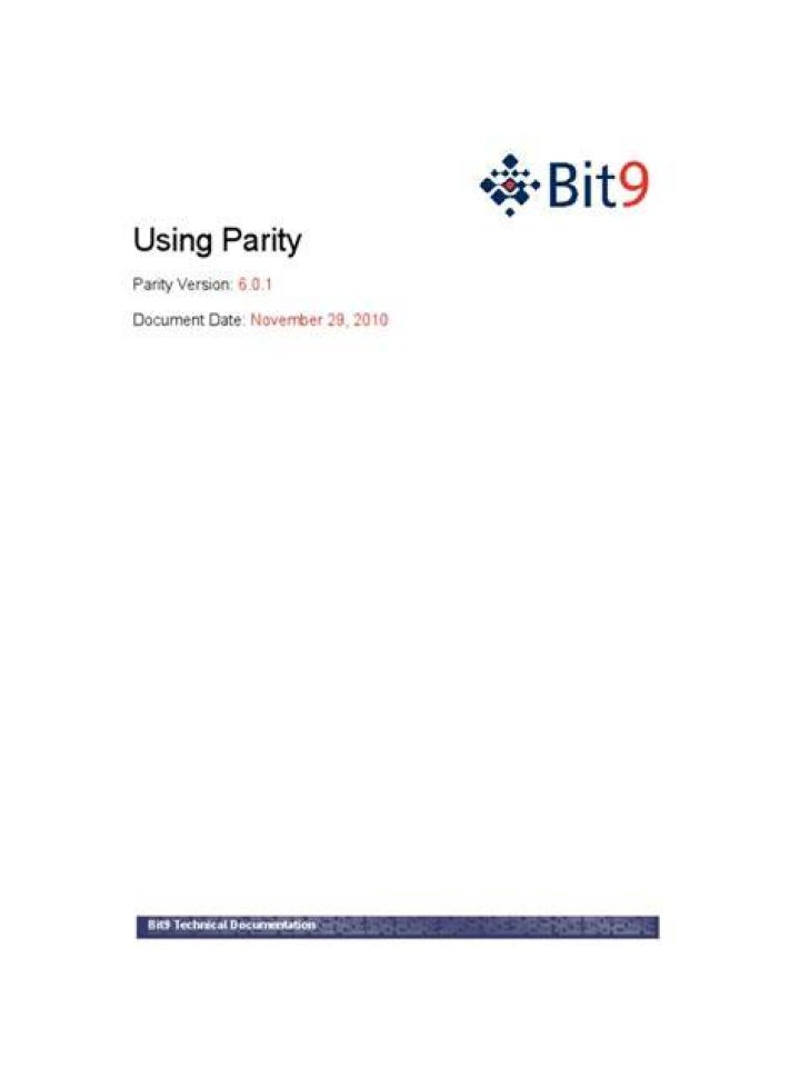 How do I stop bit9 Parity agent service?