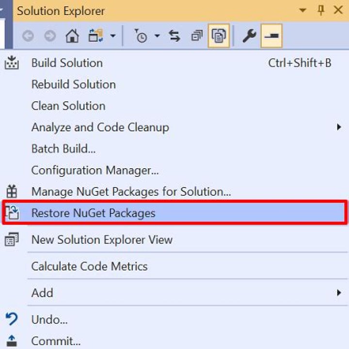 How do I stop NuGet package restore?