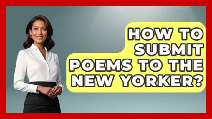 How do I submit a poem to the New Yorker?