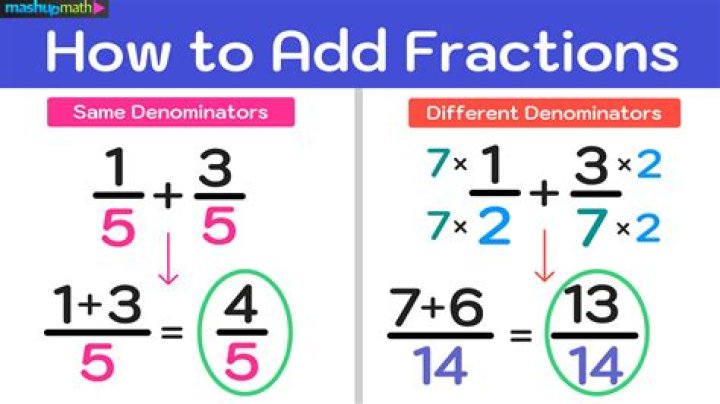 How do you add 2 fractions with different denominators?