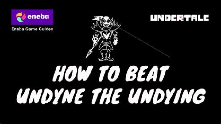 How do you beat the Undyne fight?