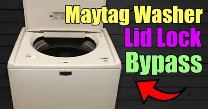 How do you bypass the lid lock on a Maytag Bravos washer?