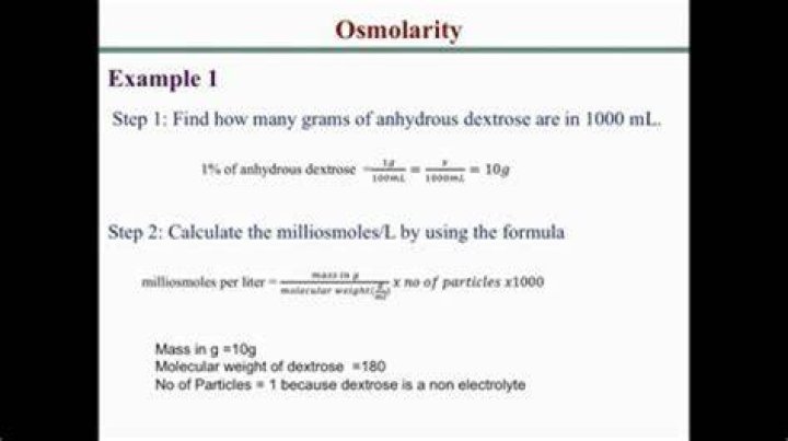 How do you calculate osmolarity of parenteral nutrition?