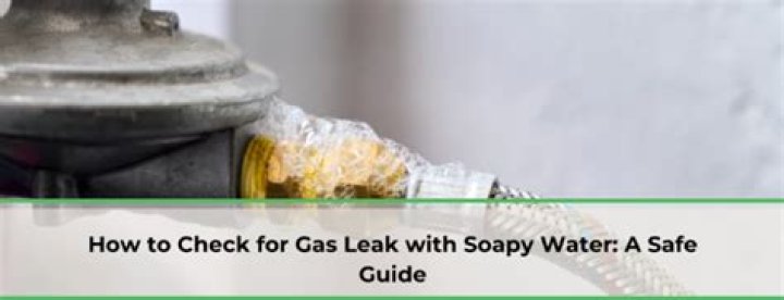How do you check for a vacuum leak with soapy water?