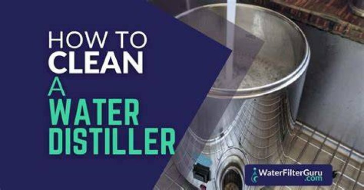 How do you clean a Durastill water distiller?
